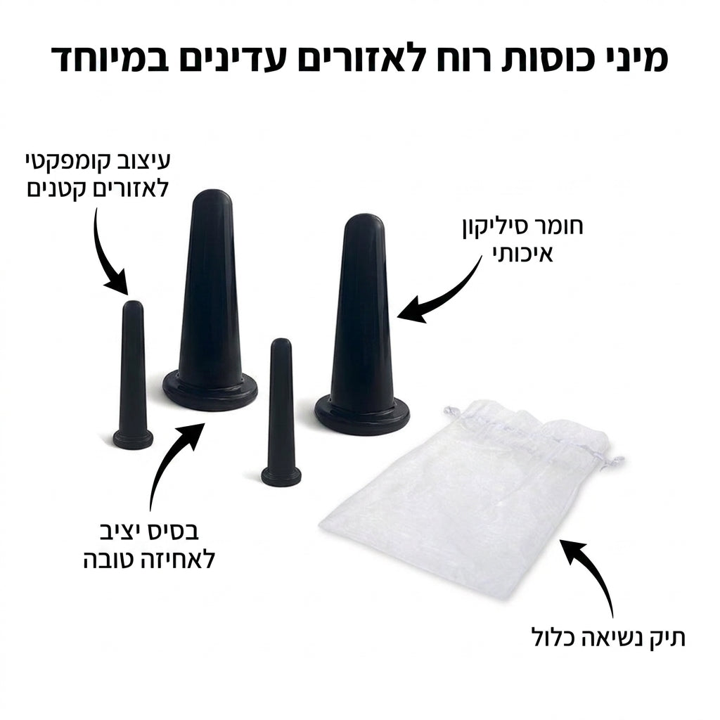 Mini-Face GlassGlow - מיני כוסות רוח לפנים לאזורים עדינים במיוחד